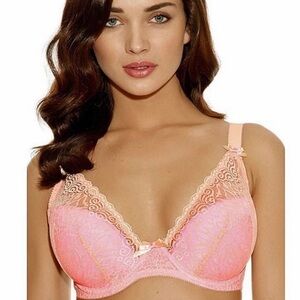 New FREYA ICON AA16633MIX Pink Nude Lace 38G Underwire Sexy Bow Bra